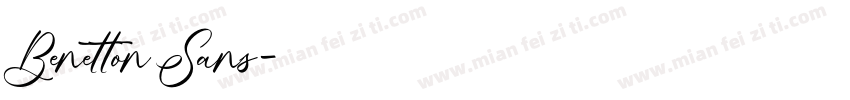 Benetton Sans字体转换